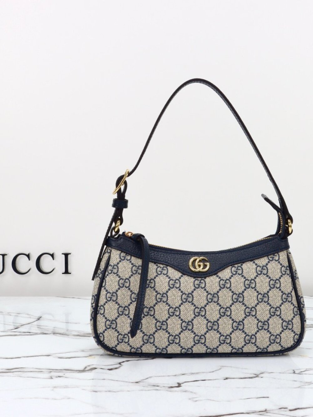 Gucci GG Monogram Canvas Shoulder Bag
